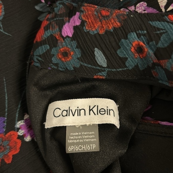 Calvin Klein floral sleeveless shift dress size 6P - Picture 7 of 9
